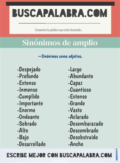 Sinónimos de amplio .